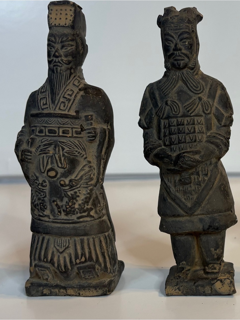 Vintage 2004 Chinese Terracotta Army Warriors & Horse Set of 4